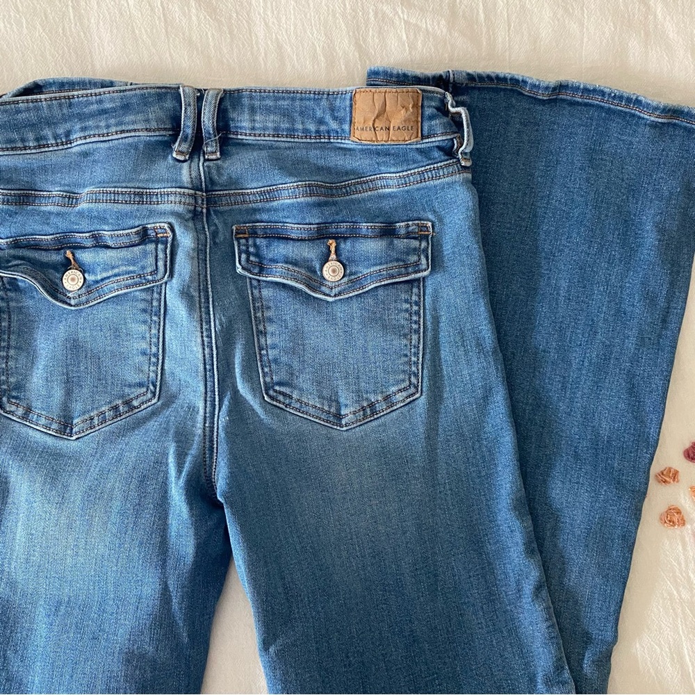 American Eagle Low Rise Flare Jeans